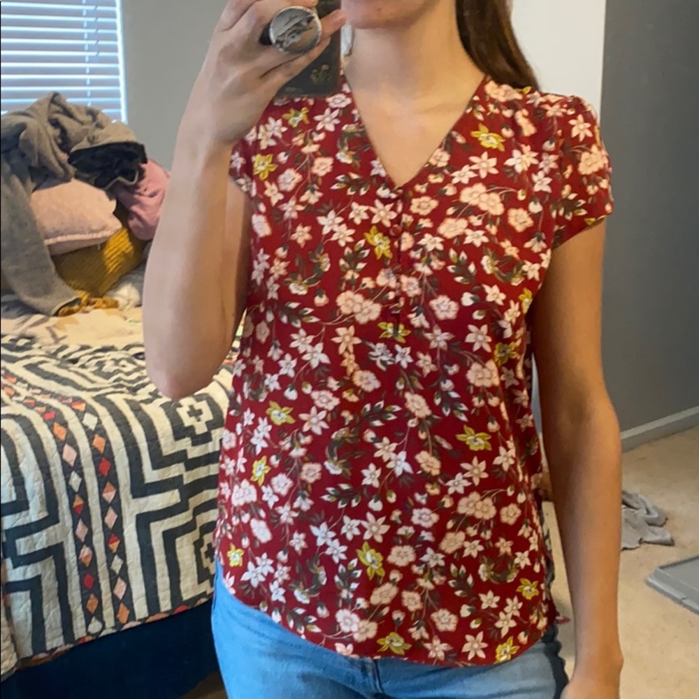 Loft Floral Blouse